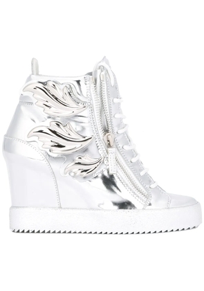 Giuseppe Zanotti 'Cruel' wedge sneakers - Metallic