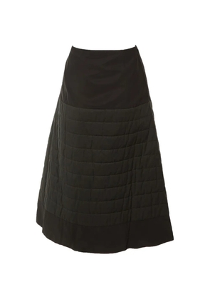 Loewe Pre-Owned quilted midi skirt - Black