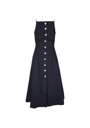 Veronica Beard button-down spaghetti-strap midi dress - Blue