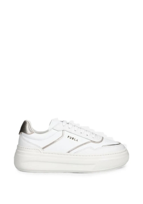 Furla leather sneakers - White