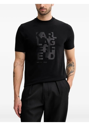 Karl Lagerfeld logo-print short-sleeve T-shirt - Black