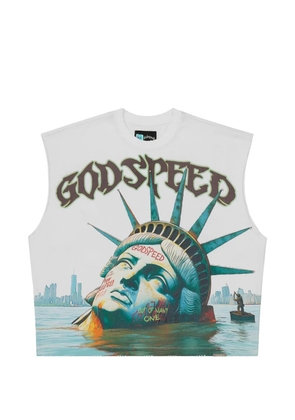 GODSPEED Sunken Liberty sleeveless T-shirt - White