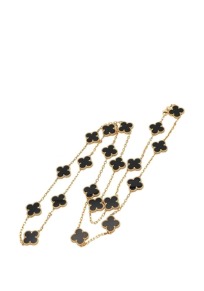 Van Cleef & Arpels Pre-Owned 2010s Alhambra onyx necklace - Gold