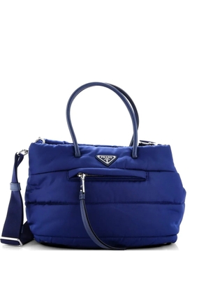 Prada Pre-Owned Bomber Tote Tessuto Small satchel - Blue