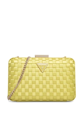 GUESS USA logo-plaque clutch bag - Green