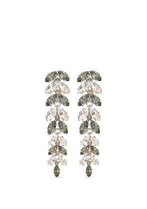 ERDEM crystal-embellished drop earrings - Silver
