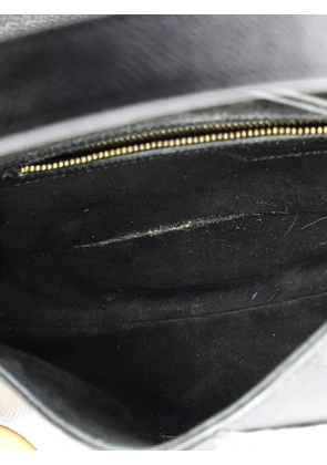 Christian Dior Pre-Owned Saddle Handbag with Strap Leather Medium shoulder bag - Black