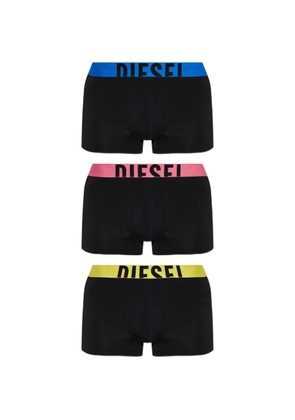 Diesel logo-waistband boxer shorts (set of three) - Black
