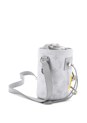 Louis Vuitton Pre-Owned Chalk Nano Bag Limited Edition Logo Story Monogram Canvas bucket bag - Grey