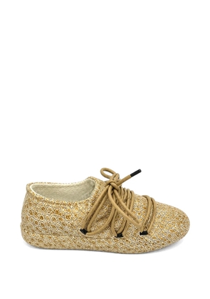 RIEN STUDIO lace-up ballet flats - Yellow