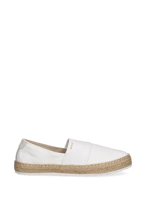 Gant braided-sole slip-on espadrilles - White
