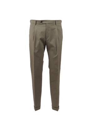 Berwich Retrolong pleated trousers - Green