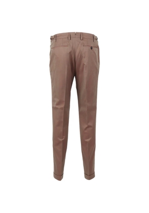 Berwich Retrolong pleated tailored trousers - Brown