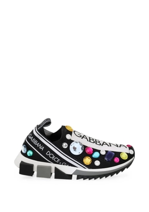Dolce & Gabbana Portofino crystal-embellished sneakers - Black