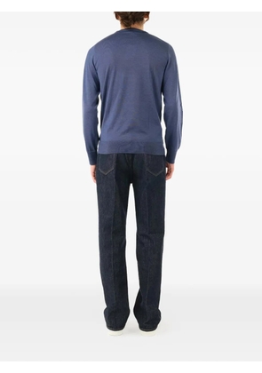 Al Duca D’Aosta 1902 ribbed-trim long-sleeve T-shirt - Blue
