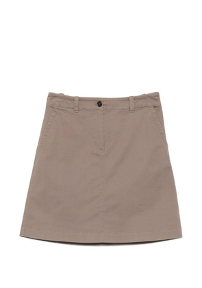 Marc O'Polo button-fastening mini skirt - Brown