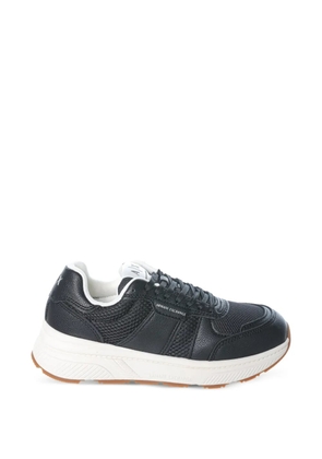 Armani Exchange logo-patch sneakers - Black