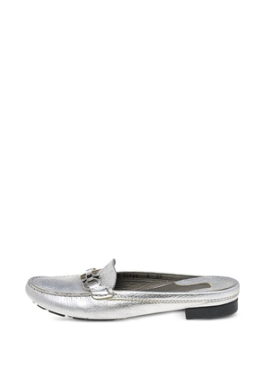 Ferragamo Pre-Owned Gancini leather mules - Silver