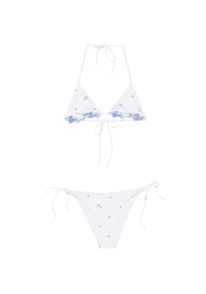 Ermanno Scervino floral-embroidered bikini - White