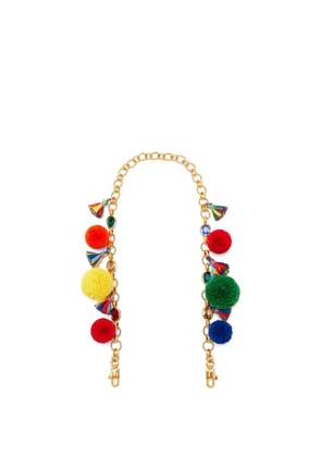 Dolce & Gabbana pom-pom tassel-detail shoulder strap - Gold