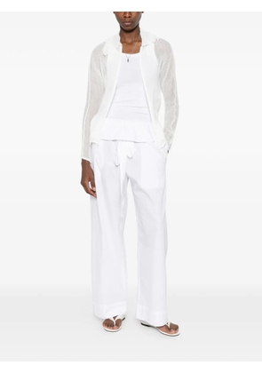 Enza Costa drawstring trousers - White