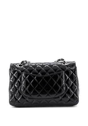 CHANEL Pre-Owned Classic Double Flap Bag Quilted Patent Medium shoulder bag - Black