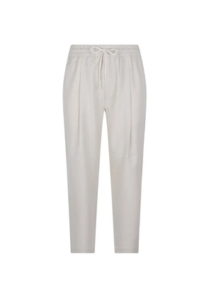 Drôle De Monsieur pleated drawstring-waist trousers - Neutrals