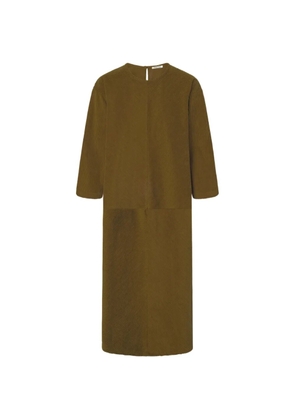 Black Crane Radiant corduroy maxi dress - Green