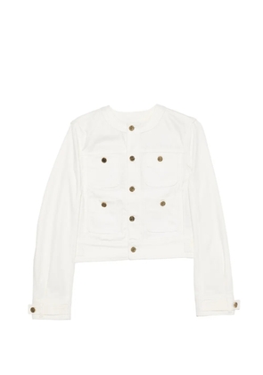 Balmain patch-pocket denim jacket - Gold