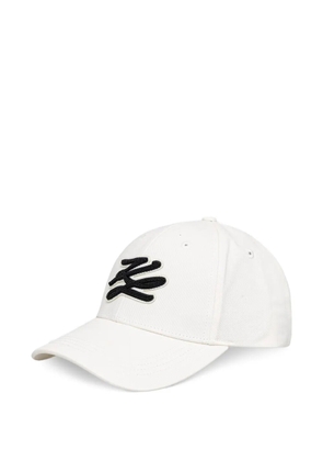 Karl Lagerfeld logo-patch baseball cap - White