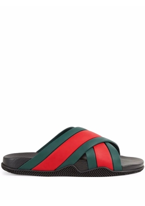 Gucci Web-detail slides - Red