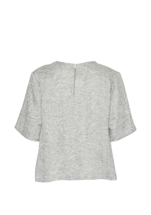 Henrik Vibskov Helmet pattern-jacquard blouse - Grey