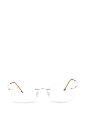 STEPPER EYEWEAR rimless rectangle-frame glasses - Gold