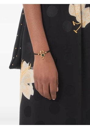 Valentino Garavani Gardienne bracelet in metal, crystal, and rope with tassels - Gold
