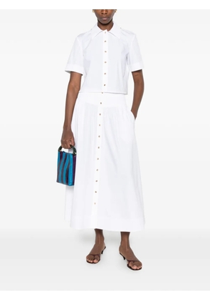 Tory Burch poplin camp shirt - White