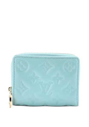 Louis Vuitton Pre-Owned Coussin Lou Wallet Monogram Embossed Lambskin small wallets - Blue