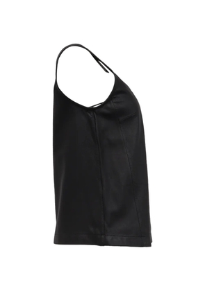Marc Jacobs Vintage sleeveless leather blouse - Black