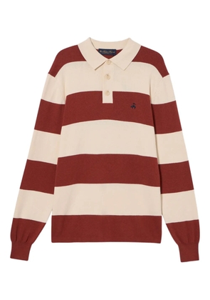 Brooks Brothers striped rugby polo shirt - Neutrals