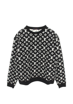 Louis Vuitton Pre-Owned 2010s monogram jacquard sweater - Black