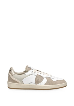 Philippe Model Paris logo-patch panelled sneakers - Neutrals