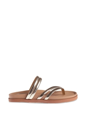 Marietta Chrousala Jota metallic-strapped sandals - Gold