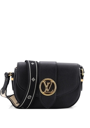 Louis Vuitton Pre-Owned LV Pont 9 Soft Bag Leather MM shoulder bag - Black
