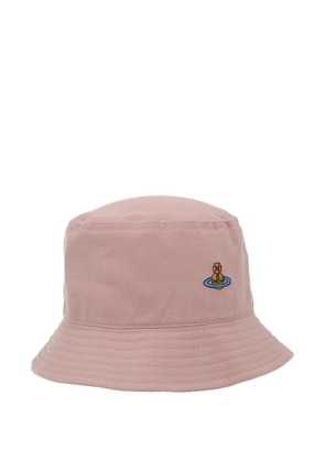 Vivienne Westwood orb-embroidered bucket hat - Pink