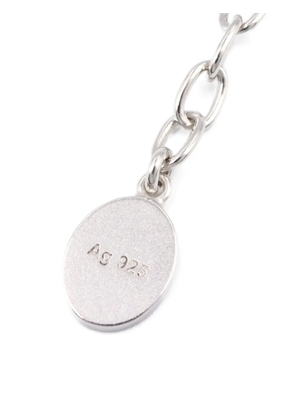 Christian Dior Pre-Owned logo-engraved bar necklace - Silver