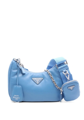 Prada Pre-Owned 2010s Re-Edition 2005 leather shoulder bag - Blue