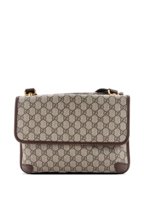Gucci Pre-Owned Neo Vintage Flap Messenger GG Coated Canvas Medium crossbody bag - Brown