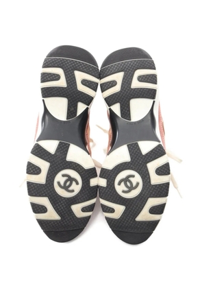 CHANEL Pre-Owned 1986-1988 CC-logo low-top sneakers - Pink