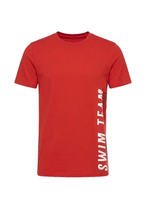 Bikkembergs Swim Team print T-shirt - Red