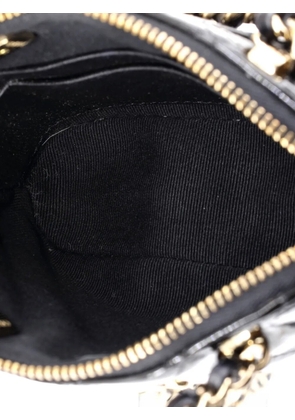 CHANEL Pre-Owned CC Dome Zip Quilted Patent Mini crossbody bag - Black