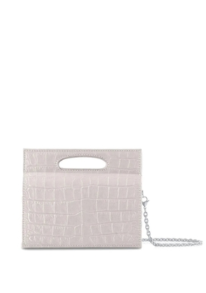 Tyler Ellis mini Stella crocodile-effect tote bag - White